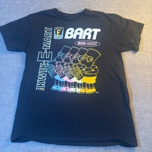 Black Bart Simpson Graphic T-Shirt 0171